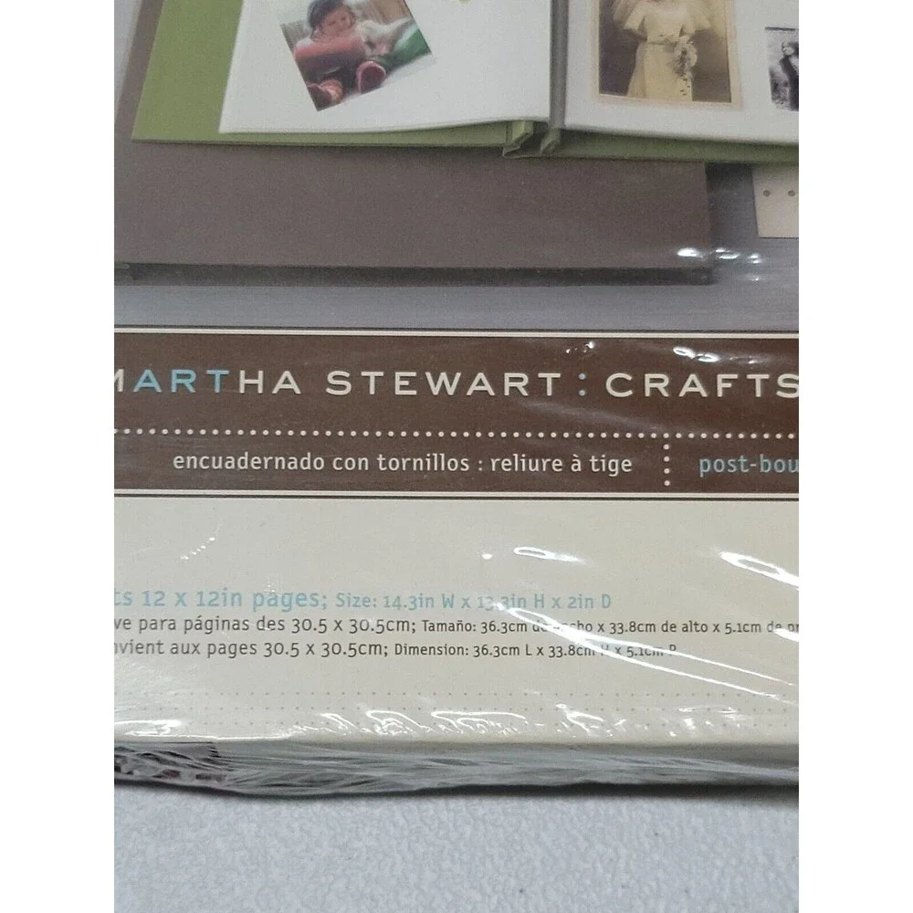 Martha Stewart  Craft Albums Fits 13.5 In. Acid Free Side Loading Pockets.